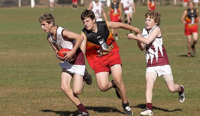 Playing Aussie Football in Wet Conditions