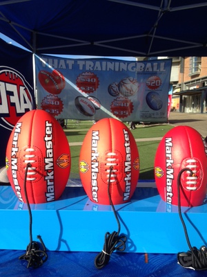 AFL Leather Full Size GAME Ball - Kangaroo Brand - RED Sherrin - Image 7