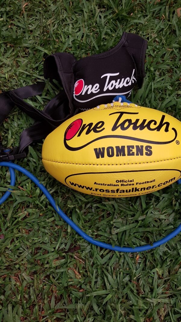 Ladies & Girls Leather Australian Rules Training Football, Yellow, Ages 14 years to Adult