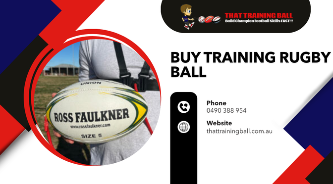 Buy Training Rugby Ball from That Training Ball – Premium Rugby Training Ball for Passing, Catching, Ball Handling, and Skill Development