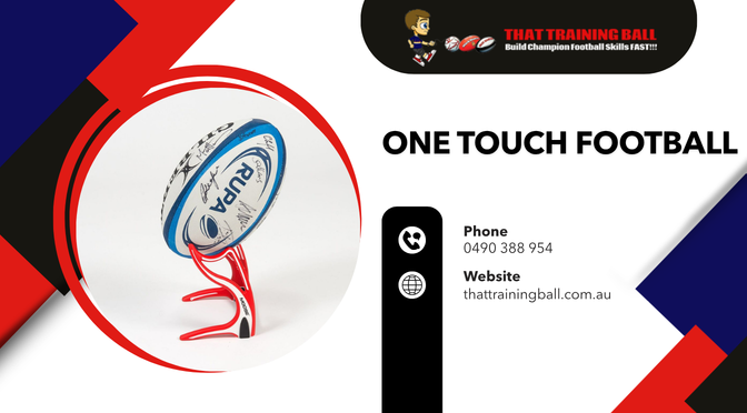 One Touch Football by That Training Ball – Premium Solo Football Training Ball for Improving First Touch, Ball Control, Passing Accuracy, and Football Skills